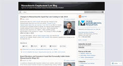 Desktop Screenshot of employmentlawblogma.com